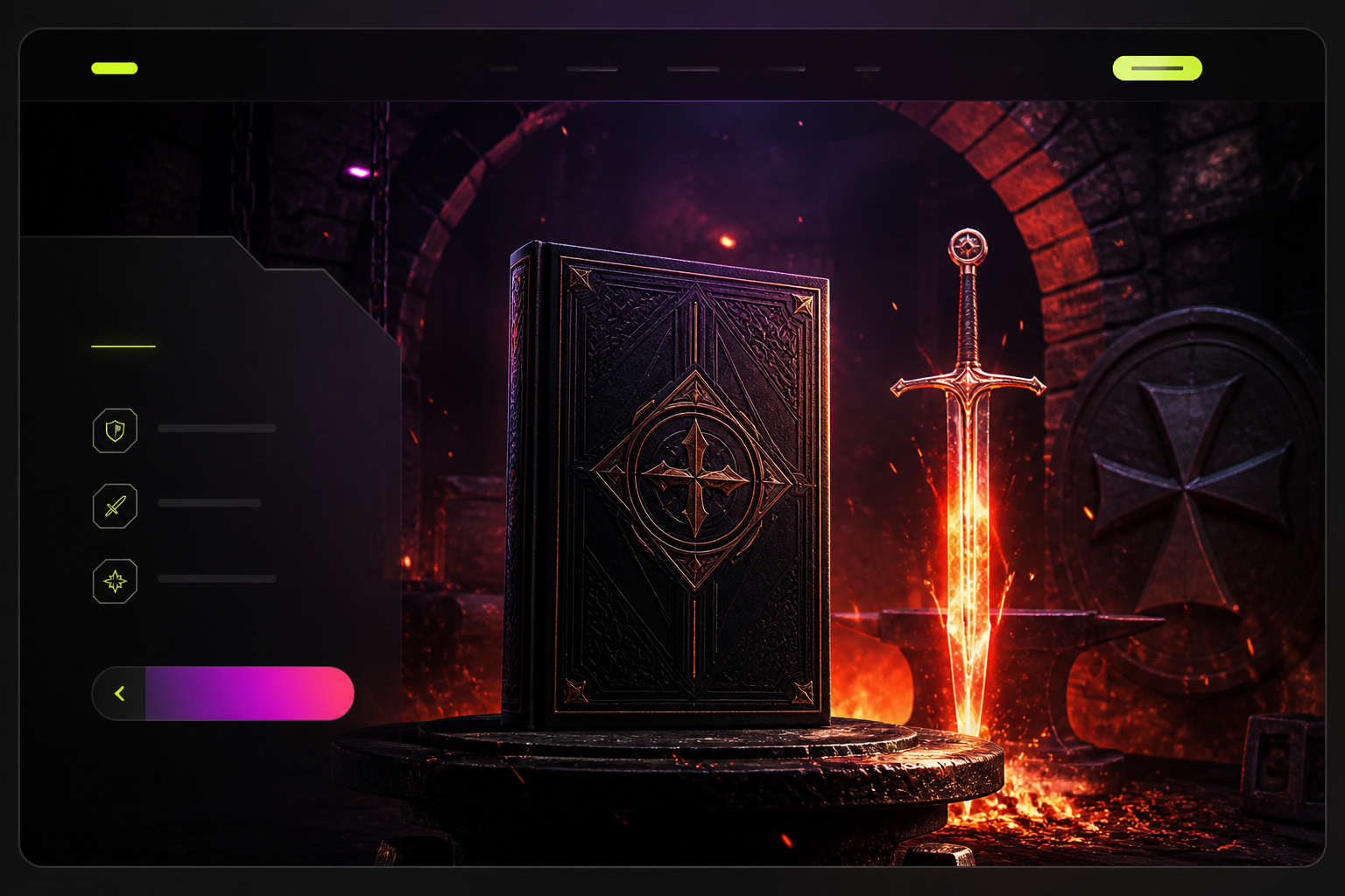 Prévia do projeto Landing Page - The Templar Forge